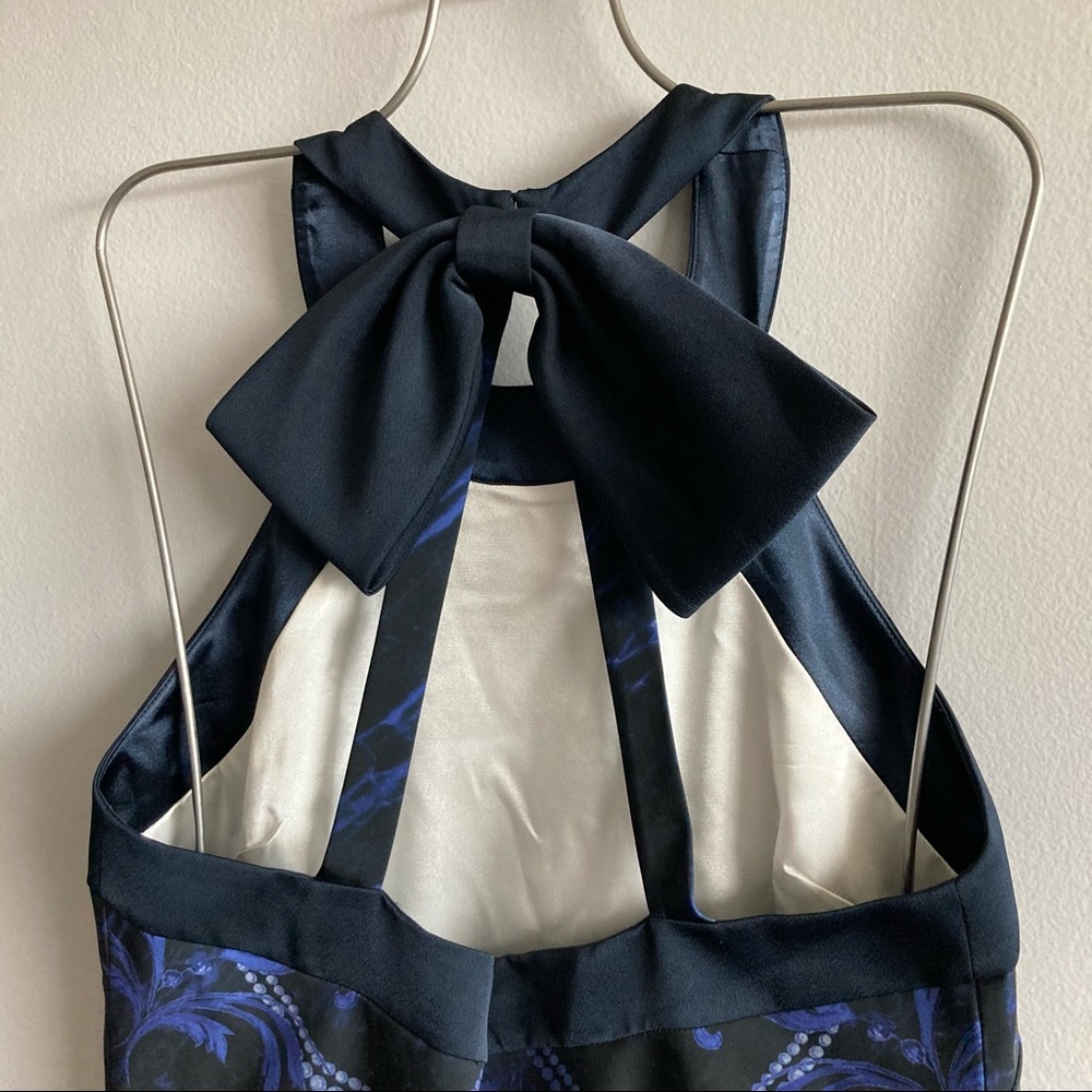 Ted Baker Blue Molliat Shift Dress Halter with Bow... Absolutely stunning! - Picture 6 of 10